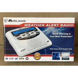 Midland WR120B Programmable NOAA Weather Alert Radio Emergency Alert AM/FM New